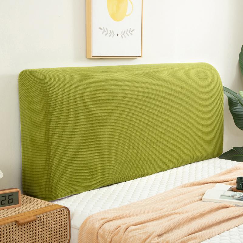 Эластичный пылезащитный чехол на изголовье кровати, квадратный жаккардовый чехол на изголовье кровати для спальни