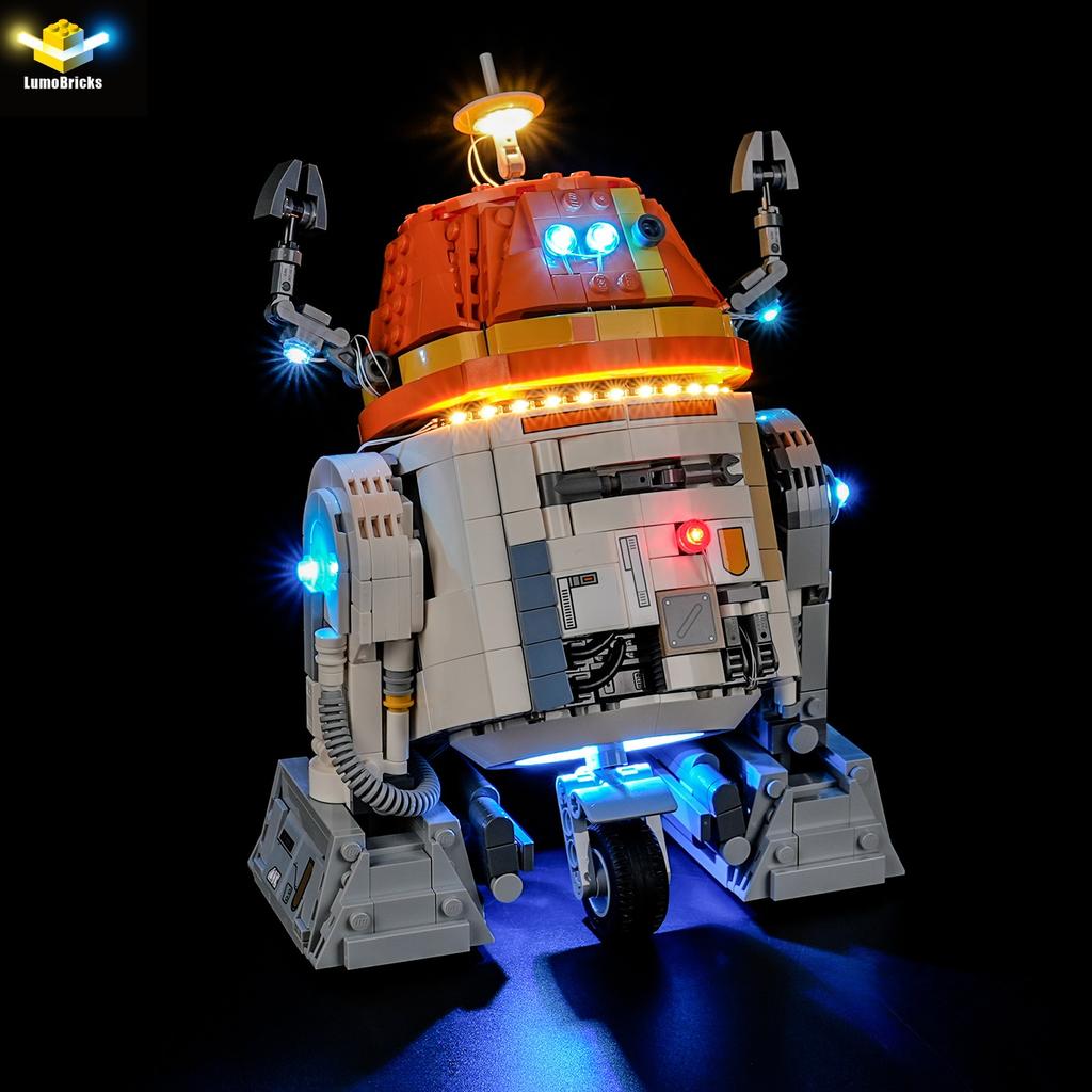 P10102 DIY Светодиодный набор для Lego 75416 Чоппер (С1-10П)™ Дроид-астромеханик Сборный Строительный Блок Игрушка Украшение Регулируемые Световые Аксессуары