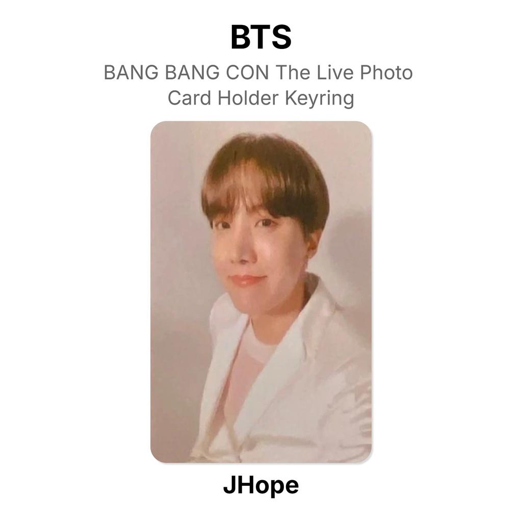 BTS BANG BANG CON Держатель для фотокарточек с живыми фото Брелок Официальная фотокарточка