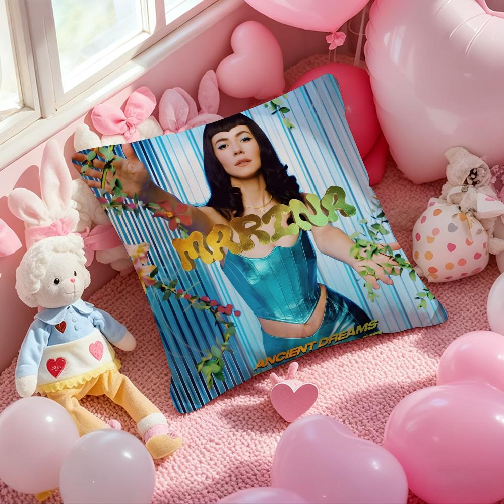 Музыкальный альбом M-Marina the diamonds Наволочка Мягкая Плюшевая Ткань Двусторонняя Печатная Наволочка Теплая Зимняя Подушка для Дивана