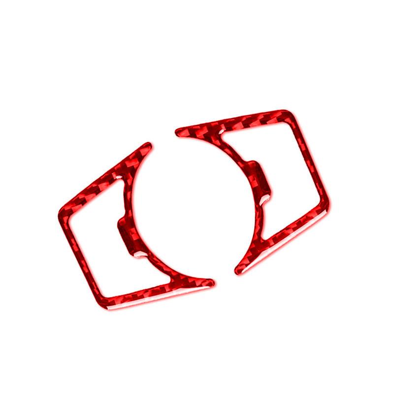 Для Ford F-150 2017-автомобильные аксессуары, внутренние передние сливные чашки из углеродного волокна, декоративная рамка, красные наклейки