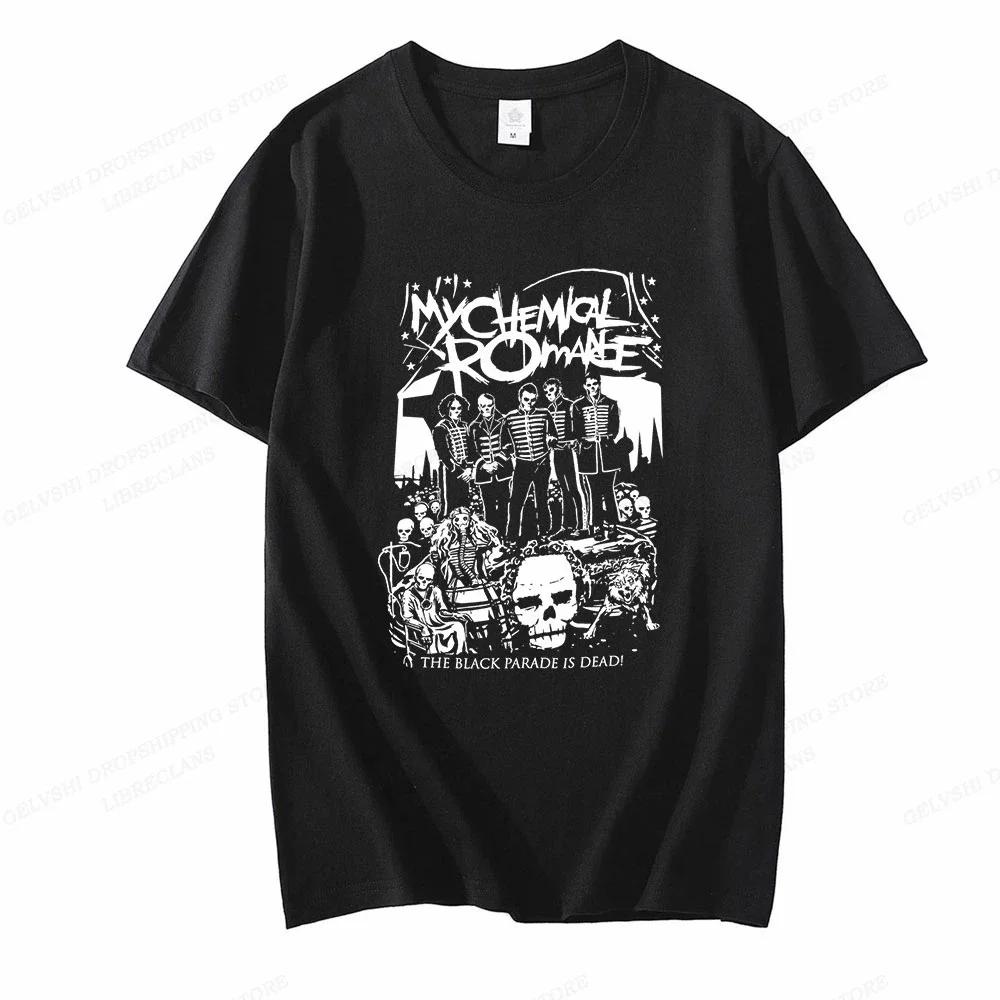 Футболка My Chemical Romance Женская Модная Хлопковые Футболки Крутая Хип-Хоп Мужская Футболка Повседневная Летняя Винтажная Унисекс Топ