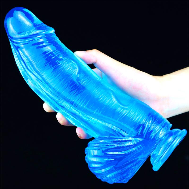 Женский негабаритный фаллоимитатор, цвет, прозрачный имитация фаллоимитатора, пениса, эротические товары для взрослых