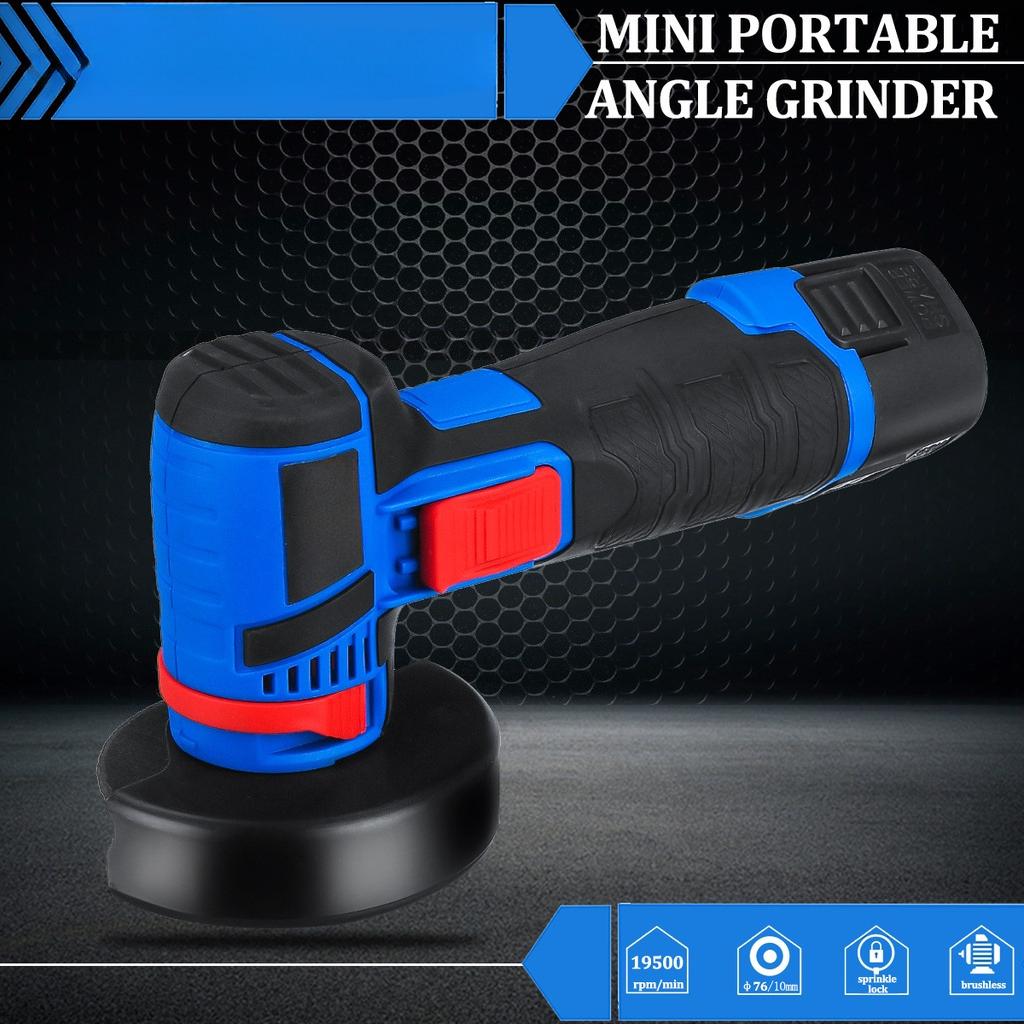 Электрический резак 12 В с отрезными кругами Аккумуляторная бесщеточная угловая шлифмашина 2000 Вт Мини-беспроводная полировальная шлифовальная машина