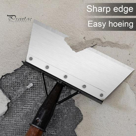 Multifunctional Cleaning Shovel Weeding Planting Shovel Sharp Blade Long Handle Design Weed Removal Shovel Heavy-Duty Garden Tool