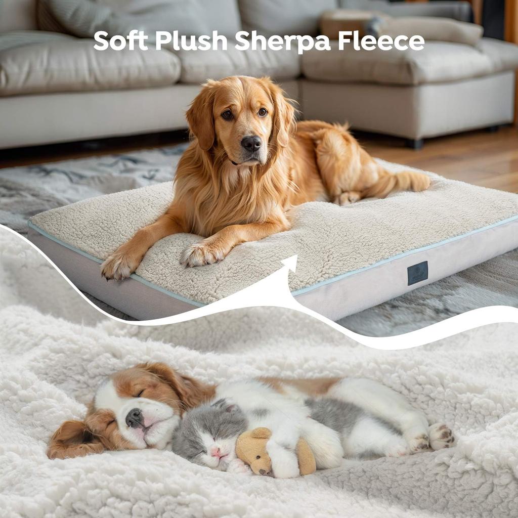 Veehoo Зимняя теплая собачья одежда для холодной погоды, зимняя одежда для питомцев, диван для питомцев, для собак, для пожилых собак, предотвращает, мягкая шерпа, для маленьких собак, несколько, клетка для собак, питомец