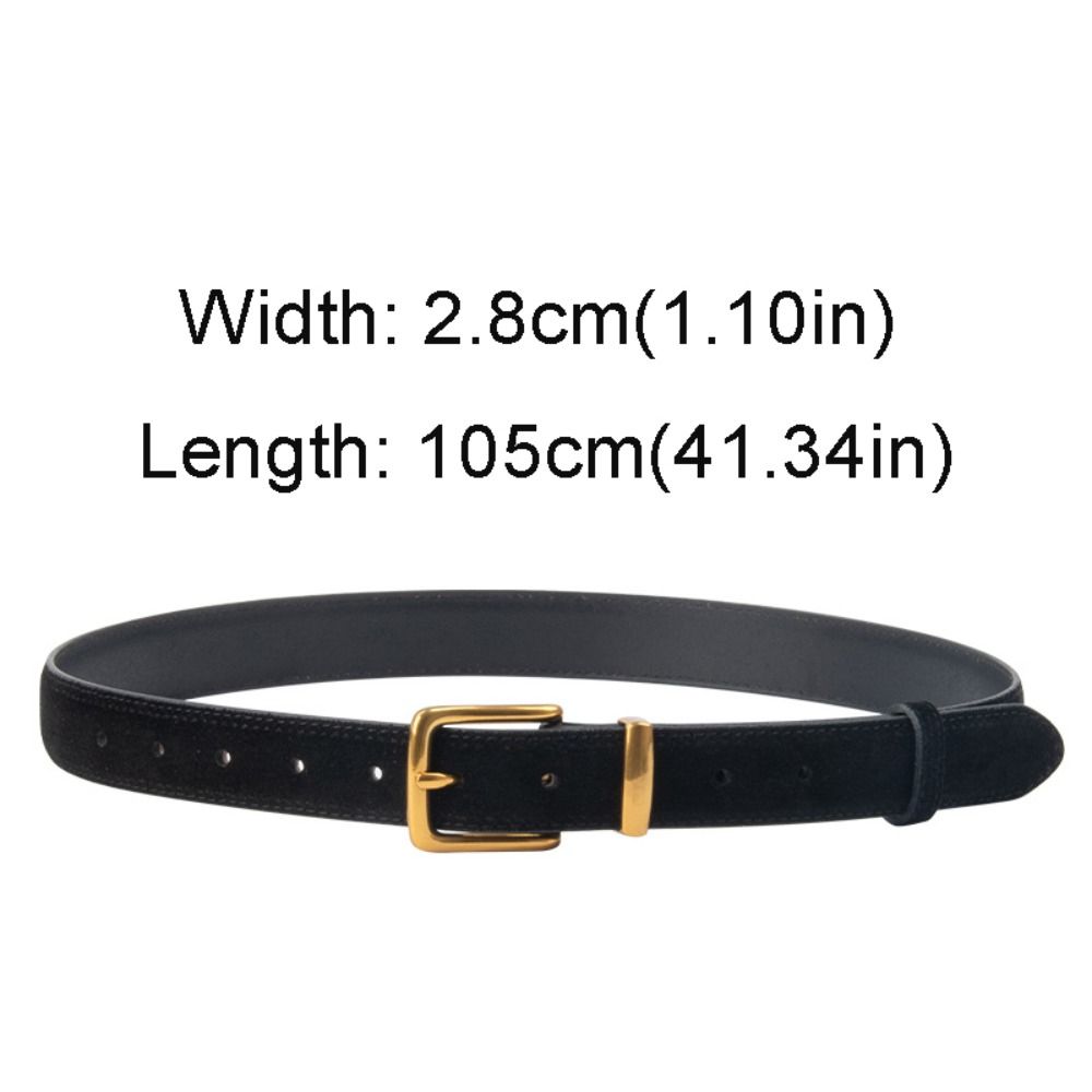Casual Frosted Cowhide Belt Luxury Design Business Waist Strap Retro Trouser Dress Belts Gifts