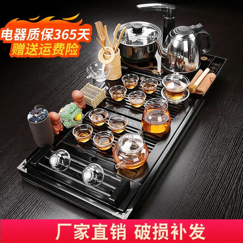 Набор китайских чайных чашек из фиолетовой глины, фарфоровый, винтажный, простой, для кунг-фу, роскошный чайный сервиз, ситечко, набор для чая, товары для дома DG50TS