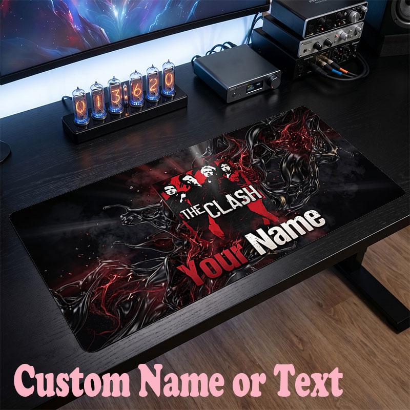 The Cure Customized Name Text Mouse Pad, Large Desk Mouse Mat Personalized Home Office Present
