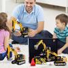 Electric Remote Control Excavator Simulation Alloy Engineering Vehicle Toy