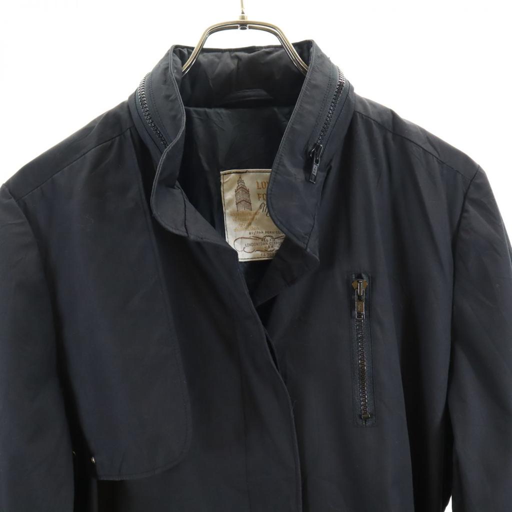 LONDON FOG Винтажное пальто-воротник из нержавеющей стали 80-х годов M черное Женское Б/У