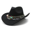 Woolen Western Cowboy Top Hat Minority Style Men'S And Women'S Couple Hat