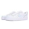 Nike Court Borough 2 Abrasion Resistant Lightweight Slip Resistant Low top Skateboard Shoes Women's White Blue BQ5448-100(Team18-)