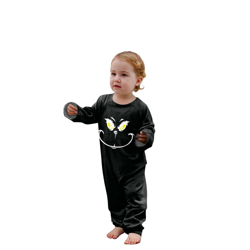 Комплект из топа и брюк с рождественскими принтами для всей семьи Одинаковые комплекты для всей семьи