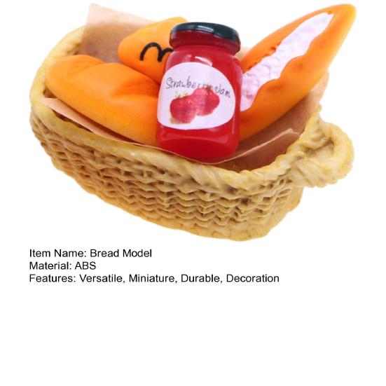 1 комплект, модель хлеба, реалистичная миниатюрная бутылка для соуса, набор моделей хлебной корзины, кукольный домик, микропейзажное украшение
