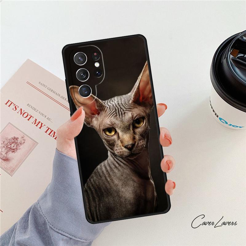 Чехол для телефона Сфинкс Кошка-сфинкс Для Samsung Galaxy S24 S25 S23 S22 Ultra Note 10 20 Plus S20 S21 FE Чехол