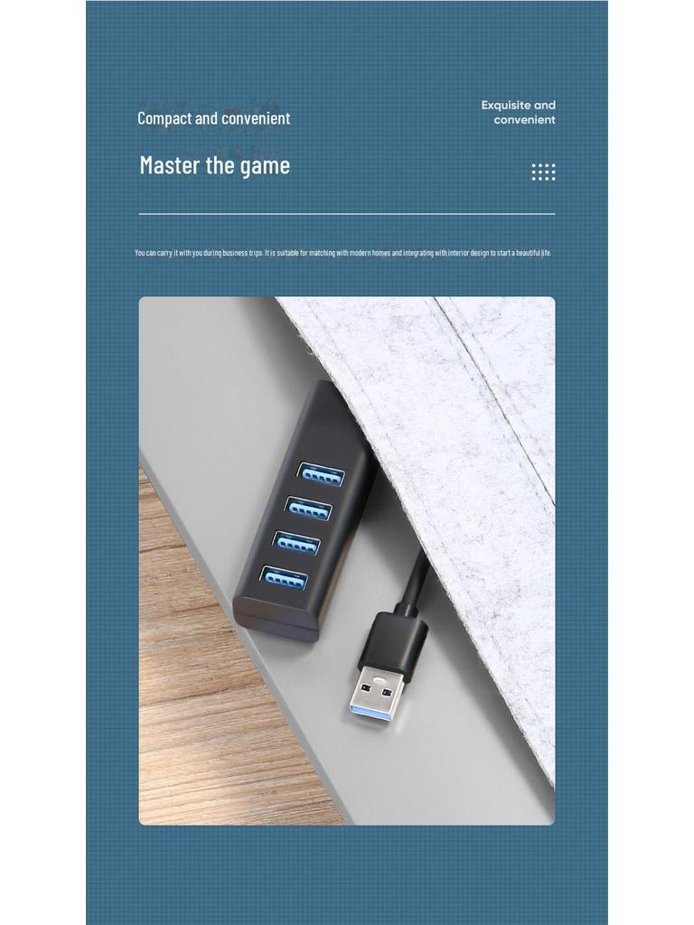 Biaz USB 3.0/3.2 Высокоскоростной 4-портовый разветвитель, 0.2 м SWR1529A