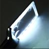 Квадратная ручная портативная лупа с зеркалом для матери с LED-лампой для чтения, обслуживания, газеты для пожилых людей (аккумулятор)