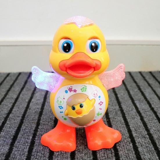 Светящаяся танцующая утка игрушка интерактивная музыкальная качающаяся и светящаяся эффекты для мальчиков и девочек детская игрушка