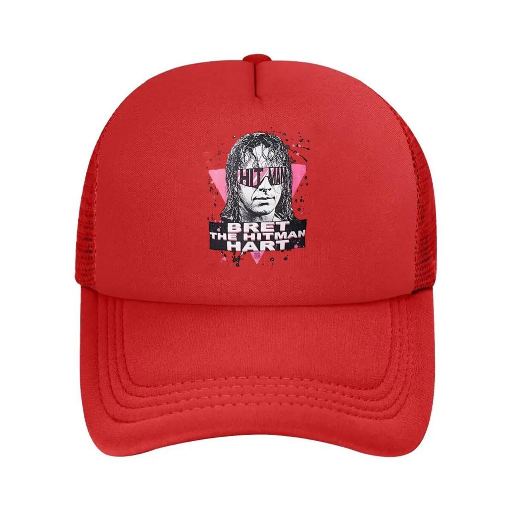 Bret The HitUnisex Hart Wrestling Legend Themed Graphic Portrait Art Mesh Baseball Cap