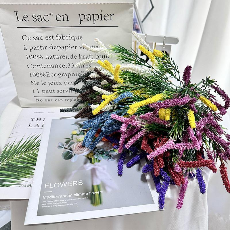 Simulated Bouquet Lavender Artificial Plastic Artificial Flower For Decor Indoor