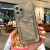 Прозрачный чехол-держатель с кармашком для карты для Tecno Spark 20 20C KJ5 Spark 20 Pro, прозрачный кошелек, задняя крышка из мягкого силикона, противоударный