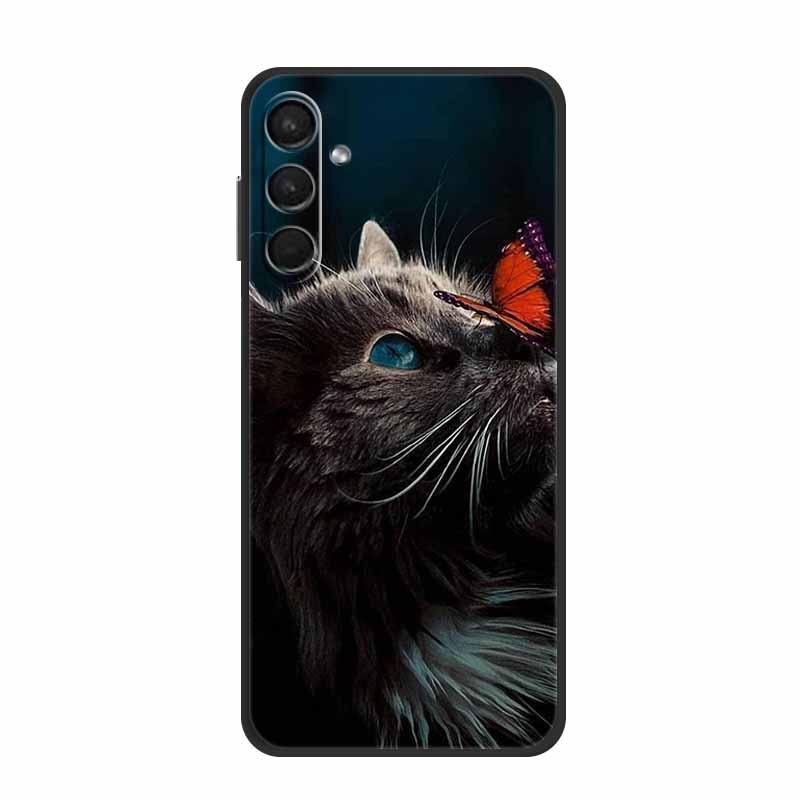 For Samsung A24 Cases A14 A24 A54 A34 5G Lovely Painted Cat Soft TPU Silicon Cover For Samsung Galaxy A54 5G Cover A 24 Bag