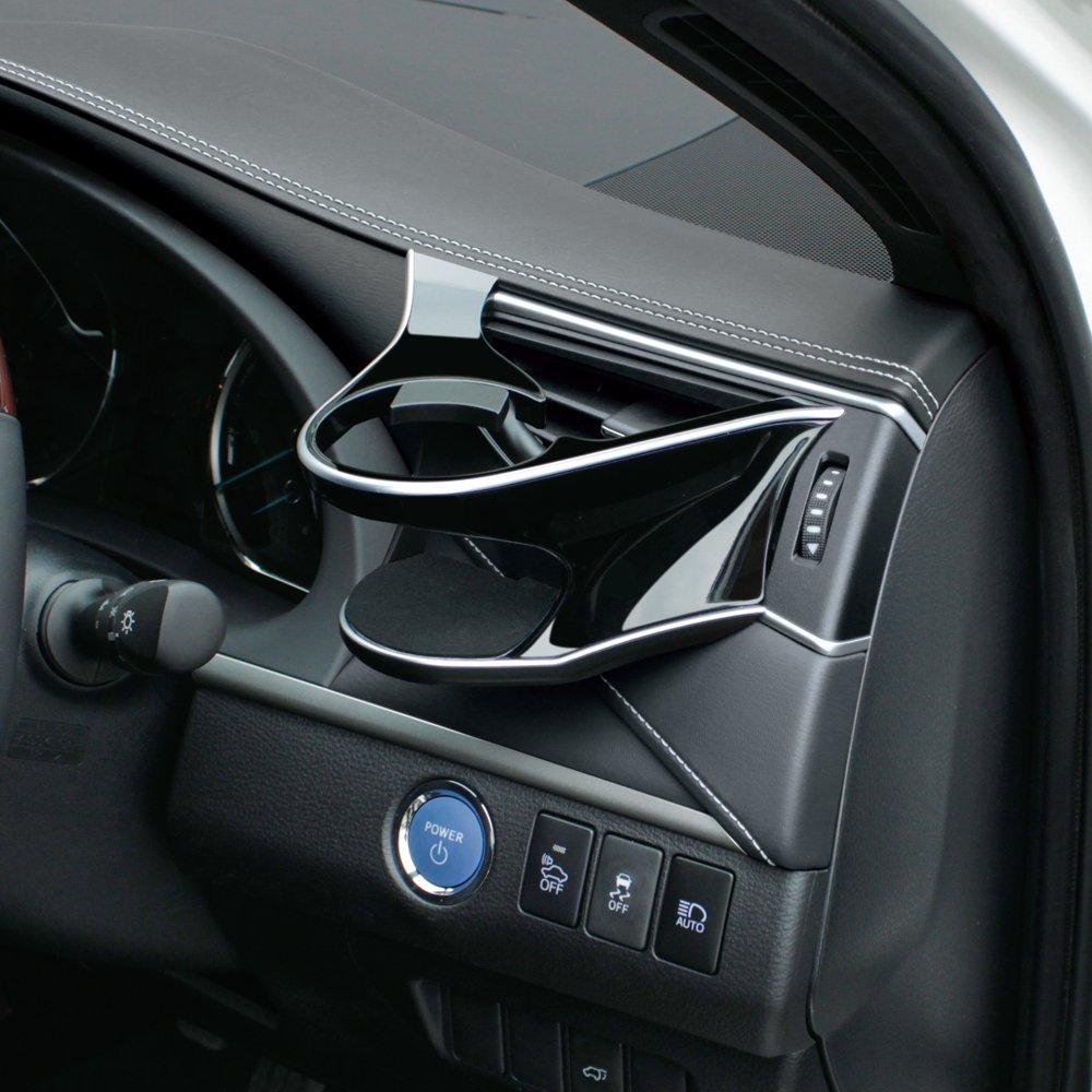 Tsuchiya Yac Car Model Specification Toyota 60 Series Harrier Exclusive Air Conditioner Drink Holder for Driver Seat Black SY-HR1