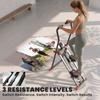 Stair Stepper For Home Gym With 3 Resistances Foldable Vertical Stair Climber With Adjustable Handlebar Lcd Monitor