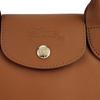 Longchamp Le Pliage Xtra Logo Dumpling Bag Leather Mini Shoulder Tote Women Bags Cashew-Brown 1500HGVM19