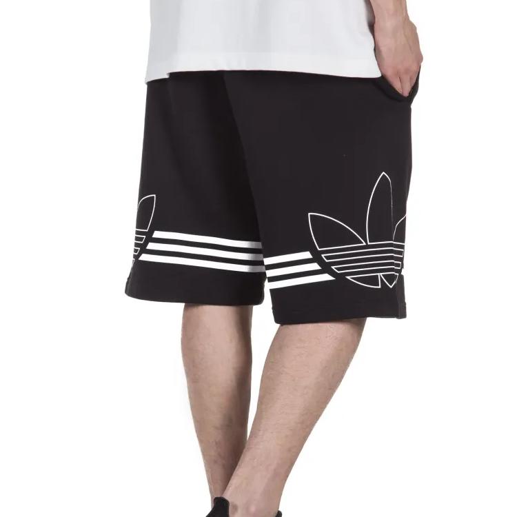 adidas Originals Clover Sport Свободные дышащие повседневные шорты мужские черные DU8135