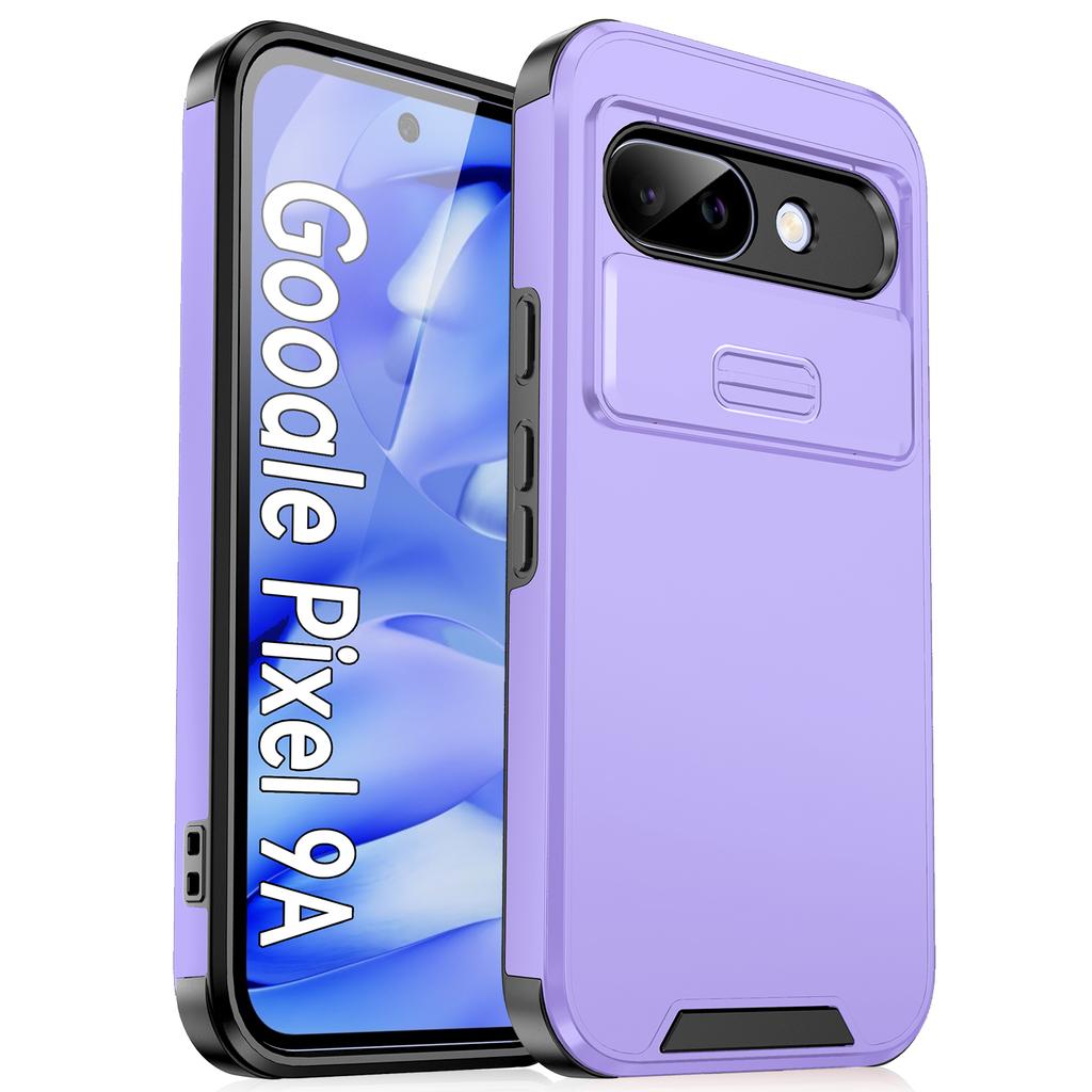 Ударопрочный Гибридный Двухслойный Защитный Чехол Для Google Pixel 9 Pro XL 9A 8 8A 7 6A Сдвижная Защита Камеры PC+TPU Прочный Funda