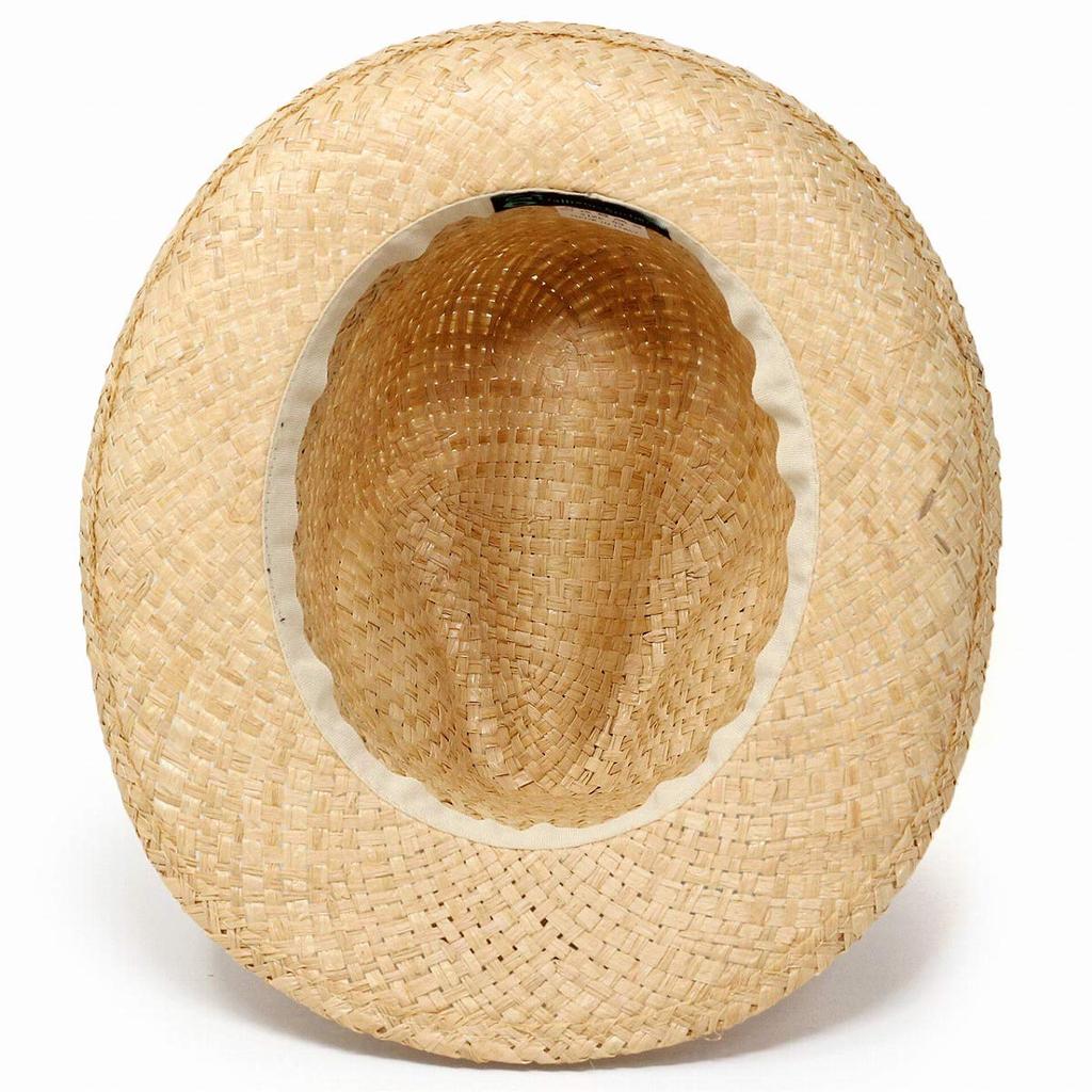GALLIANO SORBATTI Сложенная соломенная шляпа, размер 57 см, натуральная шляпа, шляпа, рафия, Италия, весна/лето, (фактический приблизительно. 56см),