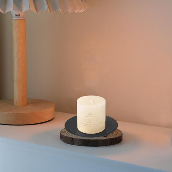 Candle Holder Anti-rust Wedding Props Good-looking Sturdy Creative Novelty Iron Golden Color Black Candle Tray Household Supply