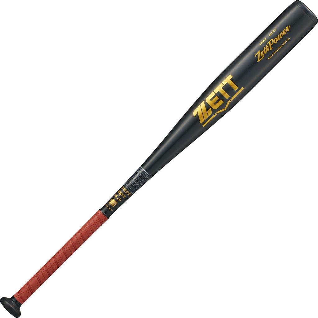 ZETT Baseball Junior High School Hardball Metal Bat ZETT Power Black x Yellow Gold 83cm 870g average (1953)