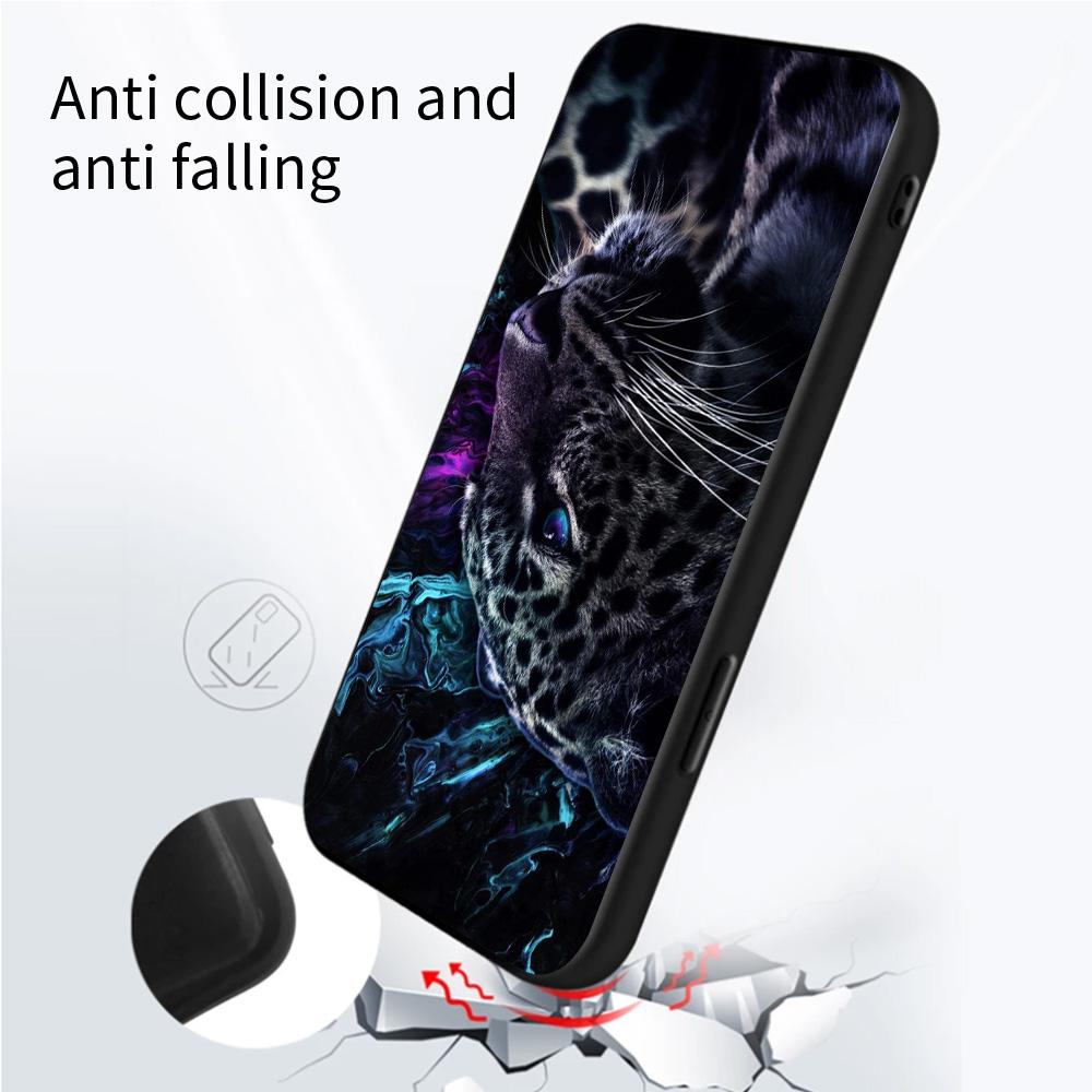 Чехол для мобильного телефона для Iphone 12 Mini 11 Pro X Xs Max Xr 8 7 6 6s Plus Se черный силиконовый чехол из ТПУ Fundas Capa Panther Cheetah