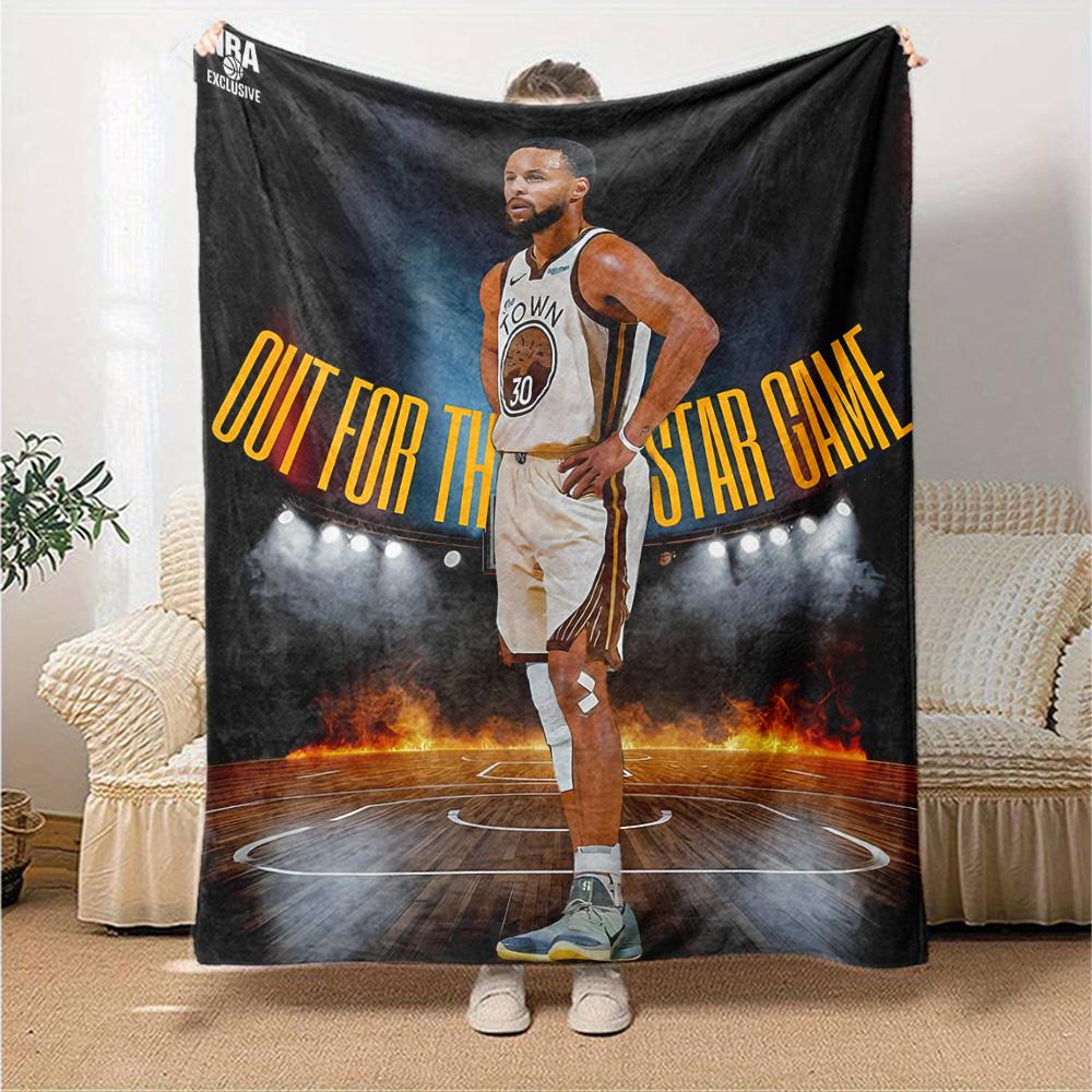 Steph Curry Star Game Out Blanket Soft & Cozy Perfect for Picnics Chair Seaside for All Occasions Modern Suitable for Gifting Relatives and Friends