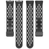 Silicone Watch Band for Huawei Band 10/10 NFC/9/9 NFC/8/8 NFC Holes Design Breathable Magnetic Buckle Strap