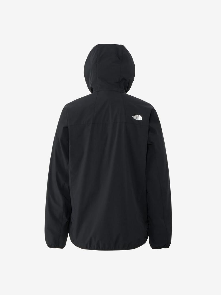 North Jacket Mountain Soft Shell Hoodie Water Repellent Stretch Lightweight Black XL [The Face] Men's [SS24]