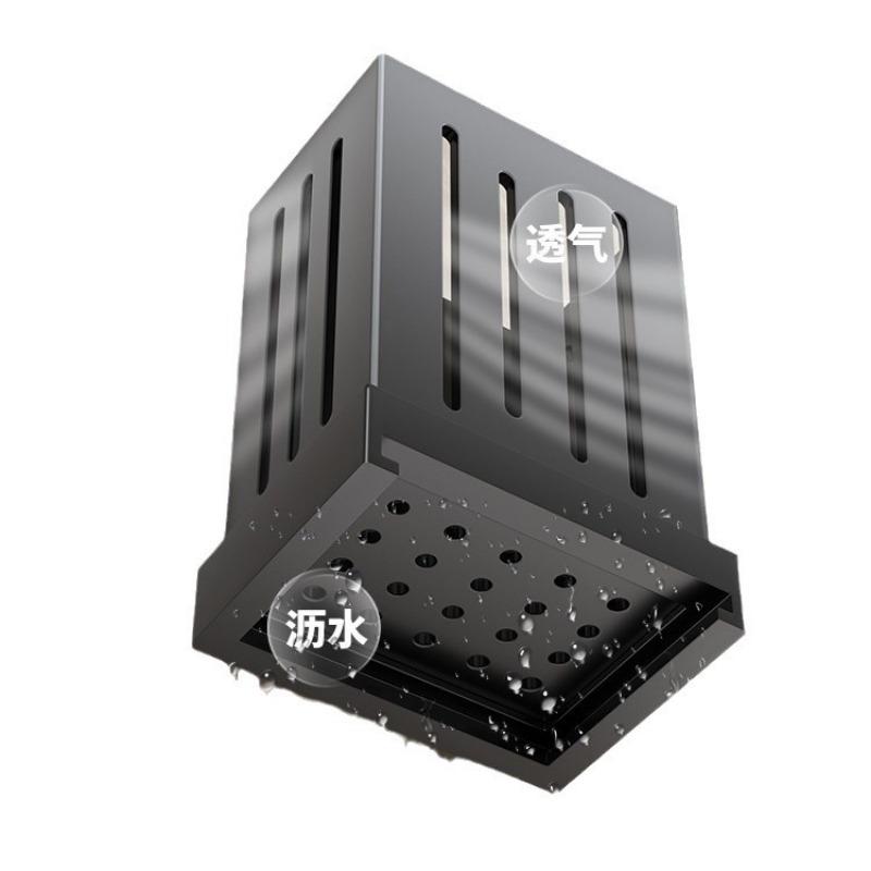 1-Piece Kitchen Chopsticks Holder Multifunctional Hanging Utensil Drying Rack Hooks No Drilling Wall Mounted Spoon Fork Holders