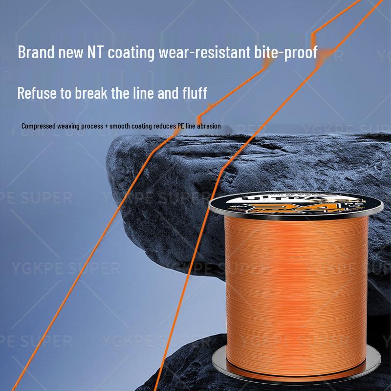 Высокопрочная леска Dyneema X24: Гладкий, Прочный, Идеален для дальних забросов и морской рыбалки