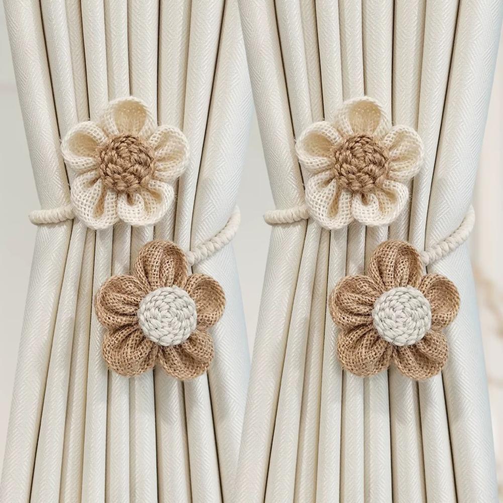Подхваты для штор из веревки, Подсолнухи, Цветочный дизайн