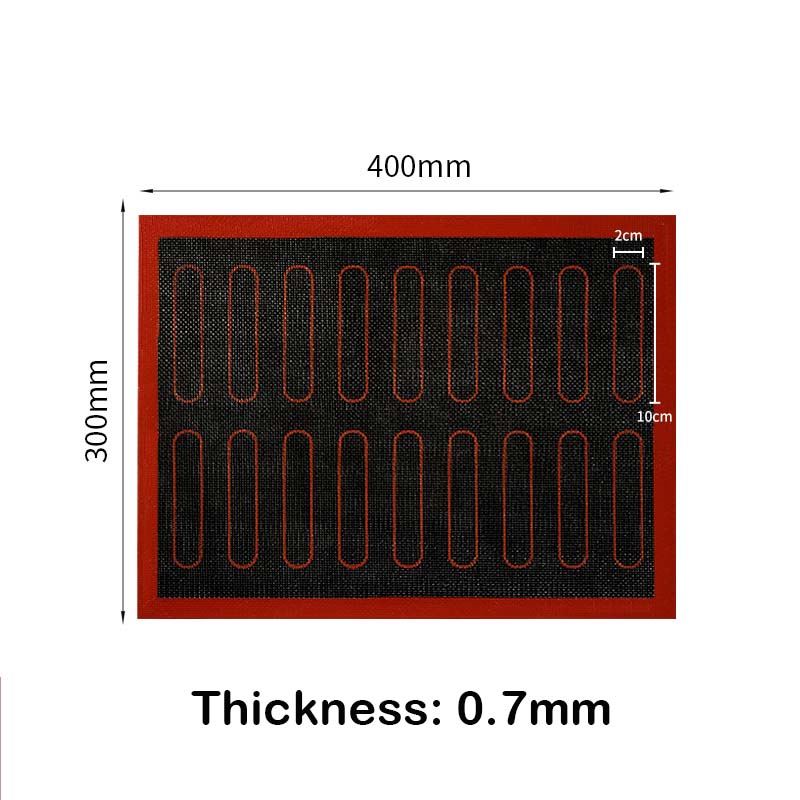 30X40cm Silicone Grill Mat Baking Tray Breathable Cookie Bread Mat Oven Microwave High Temperature Baking Kitchen Tools