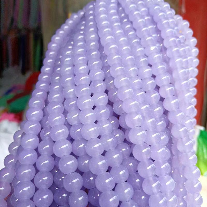 DIY цветные хрустальные стеклянные имитационные нефритовые бусины для аксессуаров ручной работы