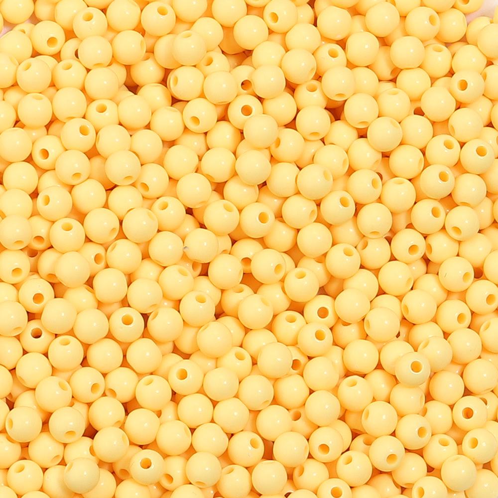 1000pcs/lot 5mm Solid Color Acrylic Round Beads Loose Spacer Mini Seed Bead For Jewelry Making DIY Bracelet Necklace Accessories