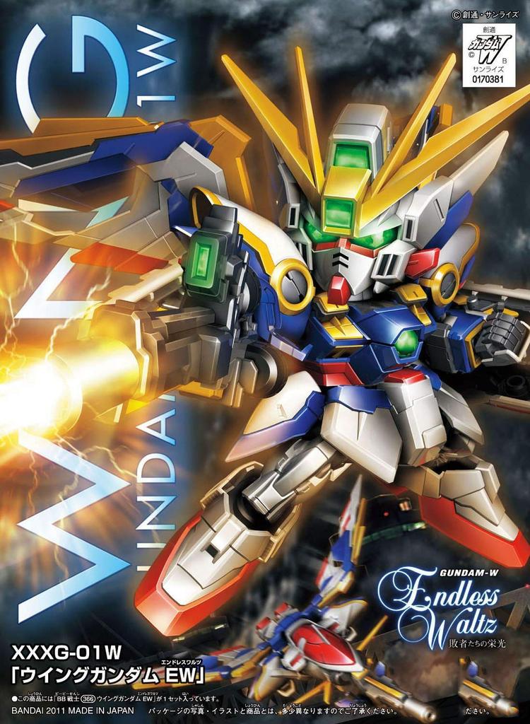 SD Gundam BB Senshi No. 366 Новый Мобильный Отчет Gundam Wing Endless Waltz XXXG-01W Wing Gundam EW Предварительно Окрашенная Пластиковая Модель