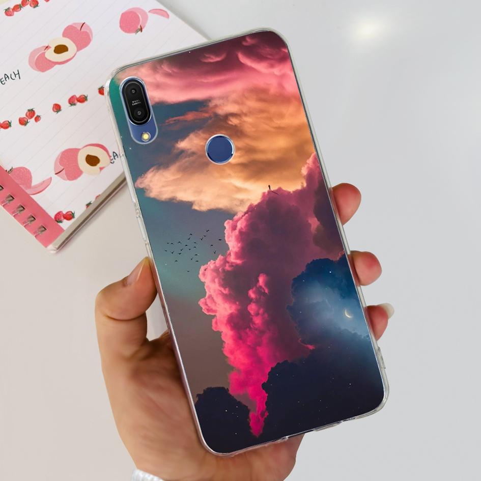 Чехол 5.99" для Asus Zenfone Max Pro (М1) ZB601KL ZB602K Чехол X00TDB Модный узор Прозрачный Мягкий Силикон Fundas Задняя крышка телефона