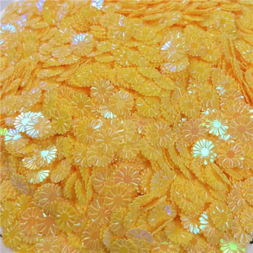 Phone Case Decor Flower Loose Sequins 500g/bag Slime Fillers Daisy Sequins Glitter Handmade