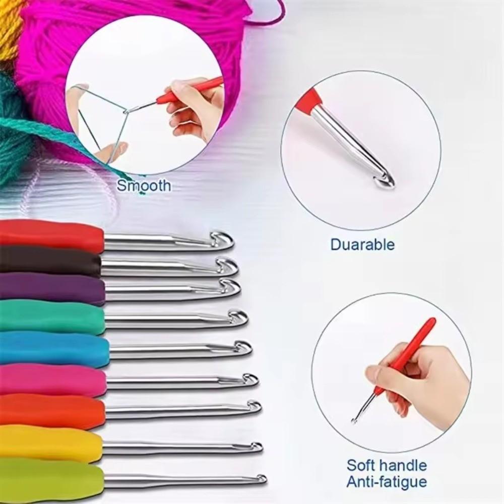 130pcs/set Weaving Accessories Knitting Crochet Hook Set DIY Sewing Tool  Women