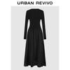 UR 2025 Autumn Elegant Textured Knit Dress